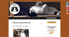 Desktop Screenshot of hydeparkcats.org