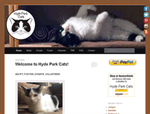 Tablet Screenshot of hydeparkcats.org